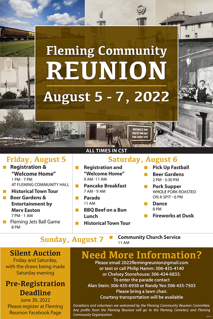Individuals who are interested in registering for the event can email:  2022flemingreunion@gmail.com.  <br />
